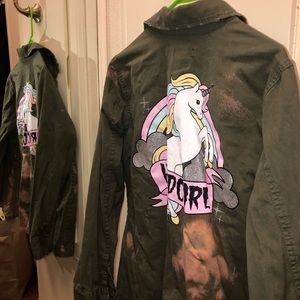 Hot topic Unicorn Windbreaker